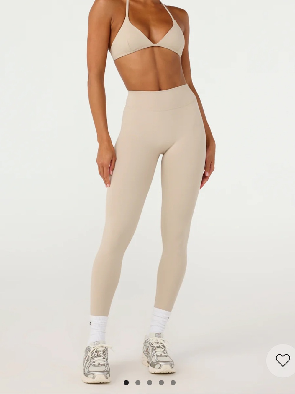 CSB Form Invisible Scrunch Leggings - Neutral color “Fawn”, Small